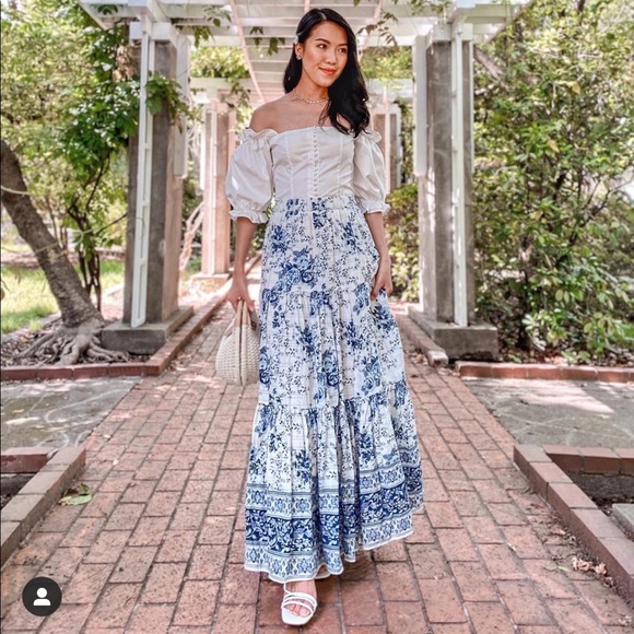 Zara floral print skirt bloggers favorite - Picture 7 of 16